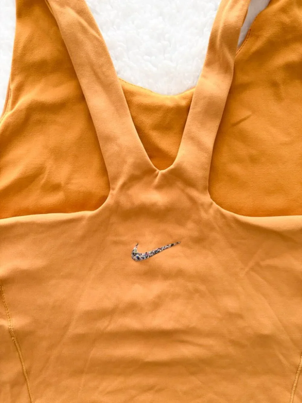 Nike Dri-FIT Orange Tank with Built-In Bra